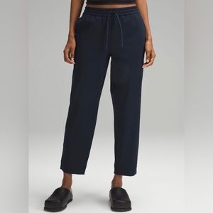 Lululemon tapered leg mid rise pants, black, size 2. Like-new condition!